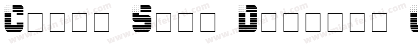 Cheap Shot Display Caps SSi字体转换